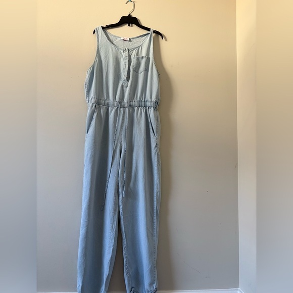 Pink Lily Pants - Pink Lily Light Blue Jumpsuit